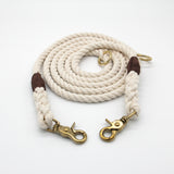 Adjustable Natural Cotton Rope Dog Leash
