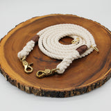 Adjustable Natural Cotton Rope Dog Leash