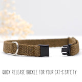 Tea-Stained Just Hemp Cat Collar