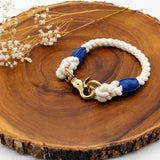 Natural Cotton Rope Dog ID Collar