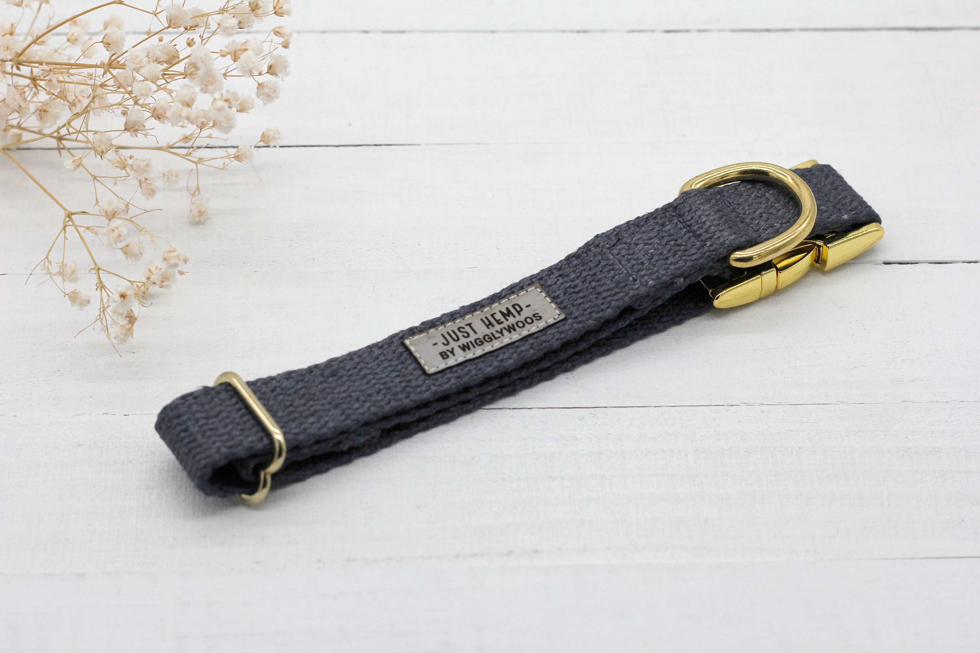 Just Hemp Nantucket Blue Dog Collar