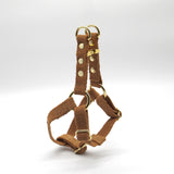 Studded Tea-Stained Just Hemp Step-In Dog Harness