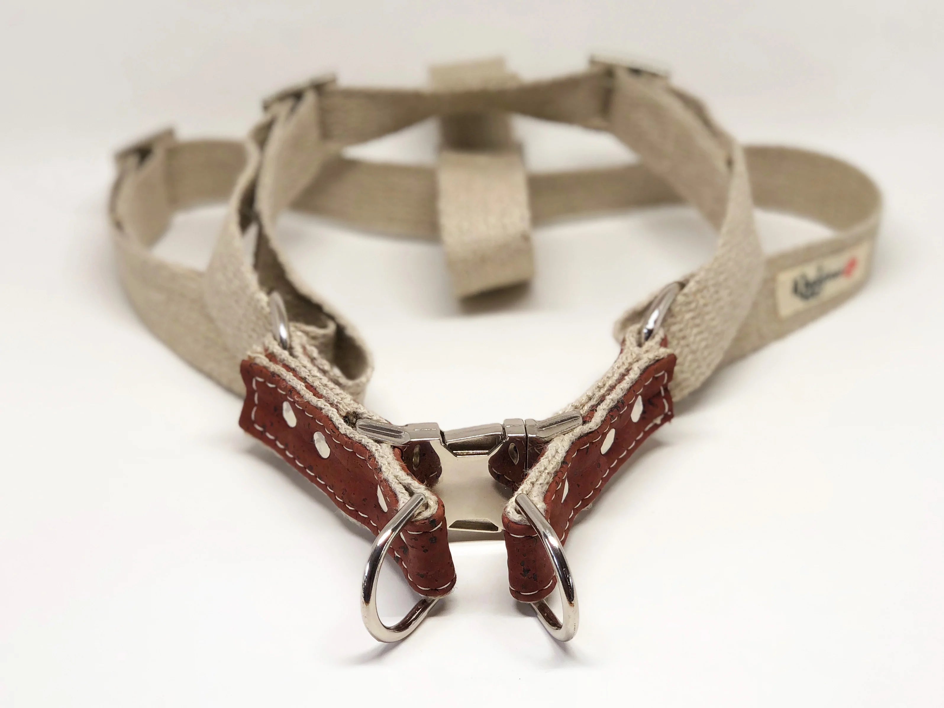 Sangria Red Studded Step-In Dog Harness