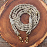 Adjustable Just Hemp Rope Dog Leash