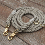Adjustable Just Hemp Rope Dog Leash