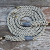Adjustable Just Hemp Rope Dog Leash