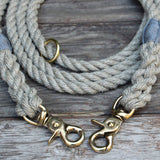 Adjustable Just Hemp Rope Dog Leash