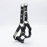 Black Just Hemp Adjustable Step-In Dog Harness