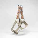 Natural Studded Step-In Dog Harness xs