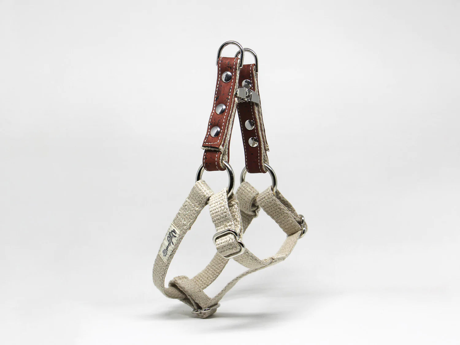 Sangria Red Studded Step-In Dog Harness