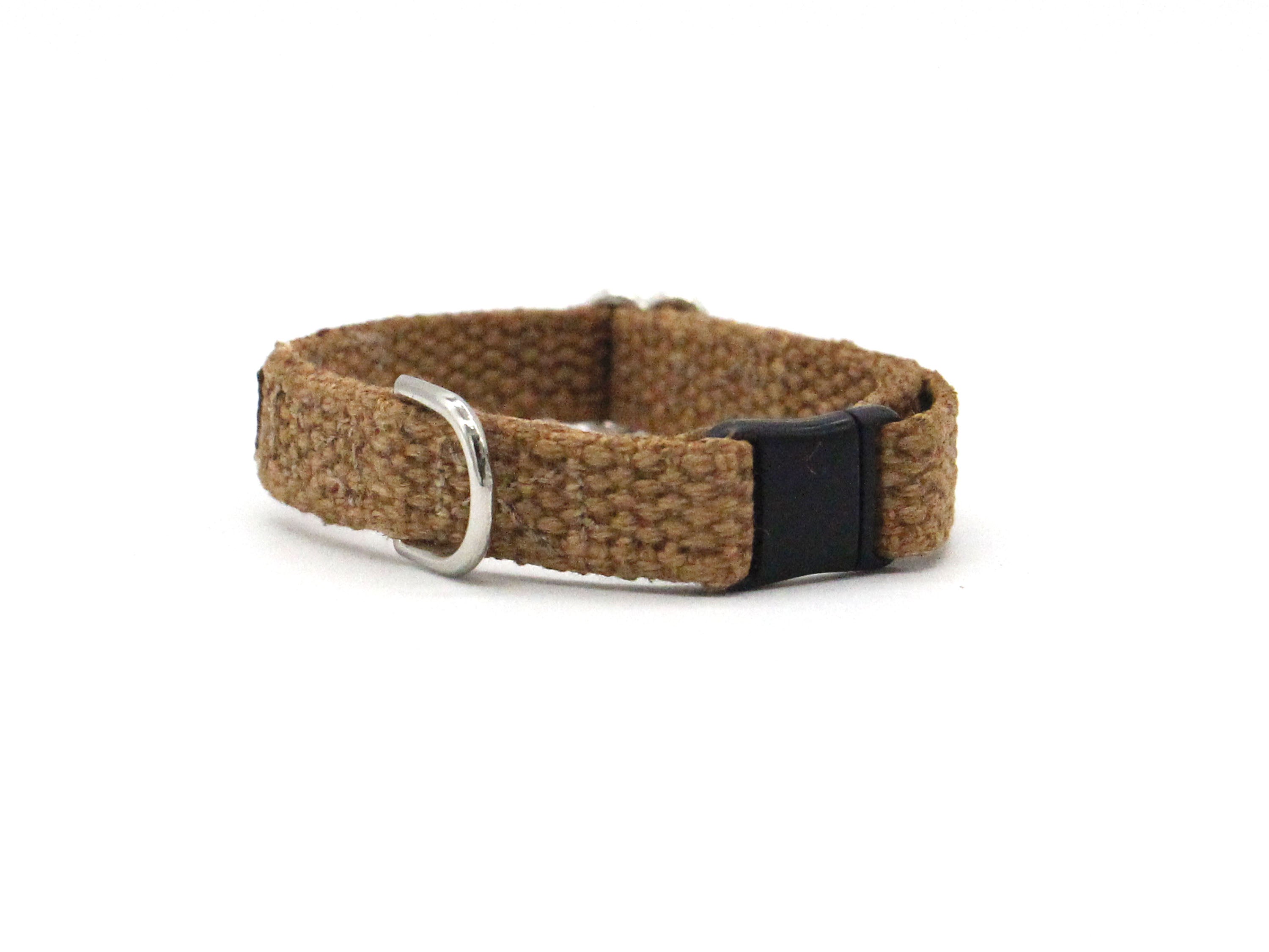 Eco Friendly Tea-Stained Just Hemp Cat Collar