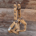Tea-Stained Just Hemp Adjustable Step-In Dog Harness XS