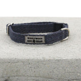 Eco Friendly Just Hemp Nantucket Blue Cat Collar