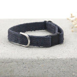 Eco Friendly Just Hemp Nantucket Blue Cat Collar