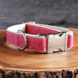 Signature "Pretty In Pink" Cork Dog Collar