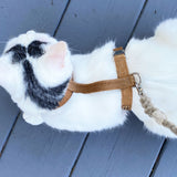 Tea-stained Just Hemp H-Style Cat Harness