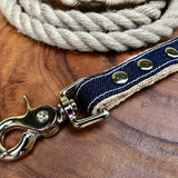 2-in-1 Interchangeable Dog Leash with Denim Handle