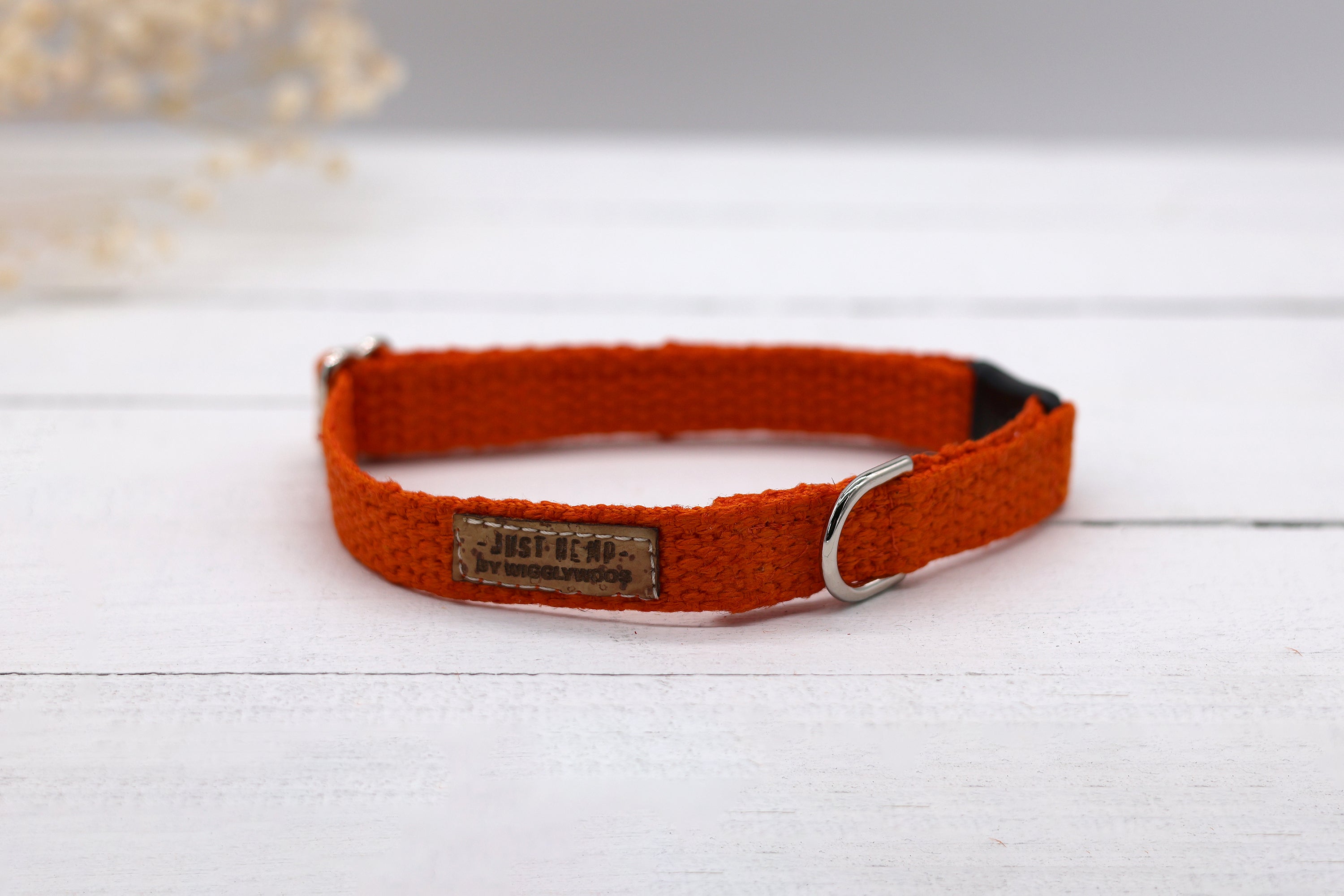 Just Hemp Sunset Orange Cat Collar