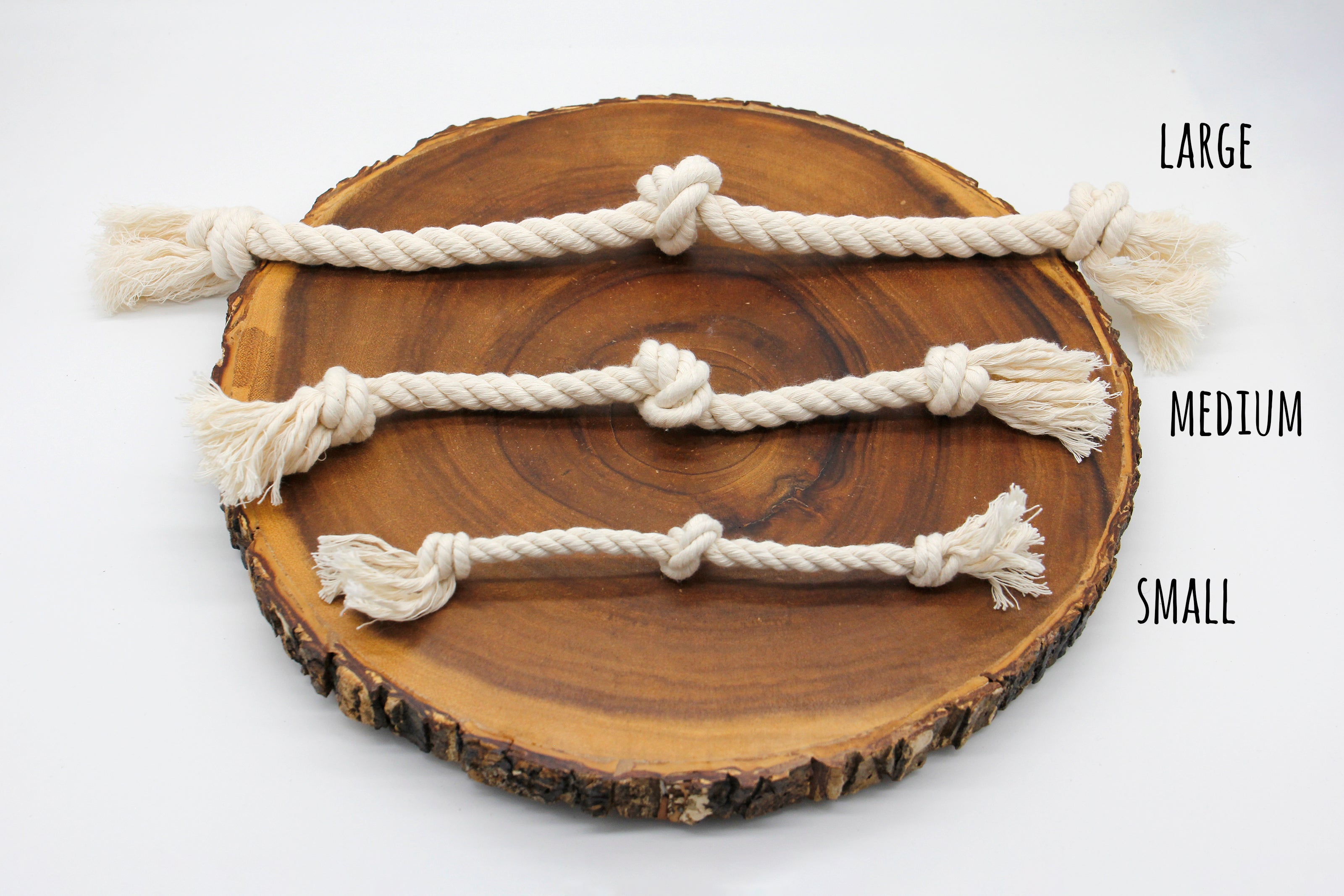 Chew-Me-Ups Natural Knotted Cotton Rope Dog Toy