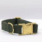 Just Hemp Sage Green Dog Collar