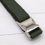 Just Hemp Sage Green Dog Collar