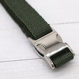 Just Hemp Sage Green Dog Collar