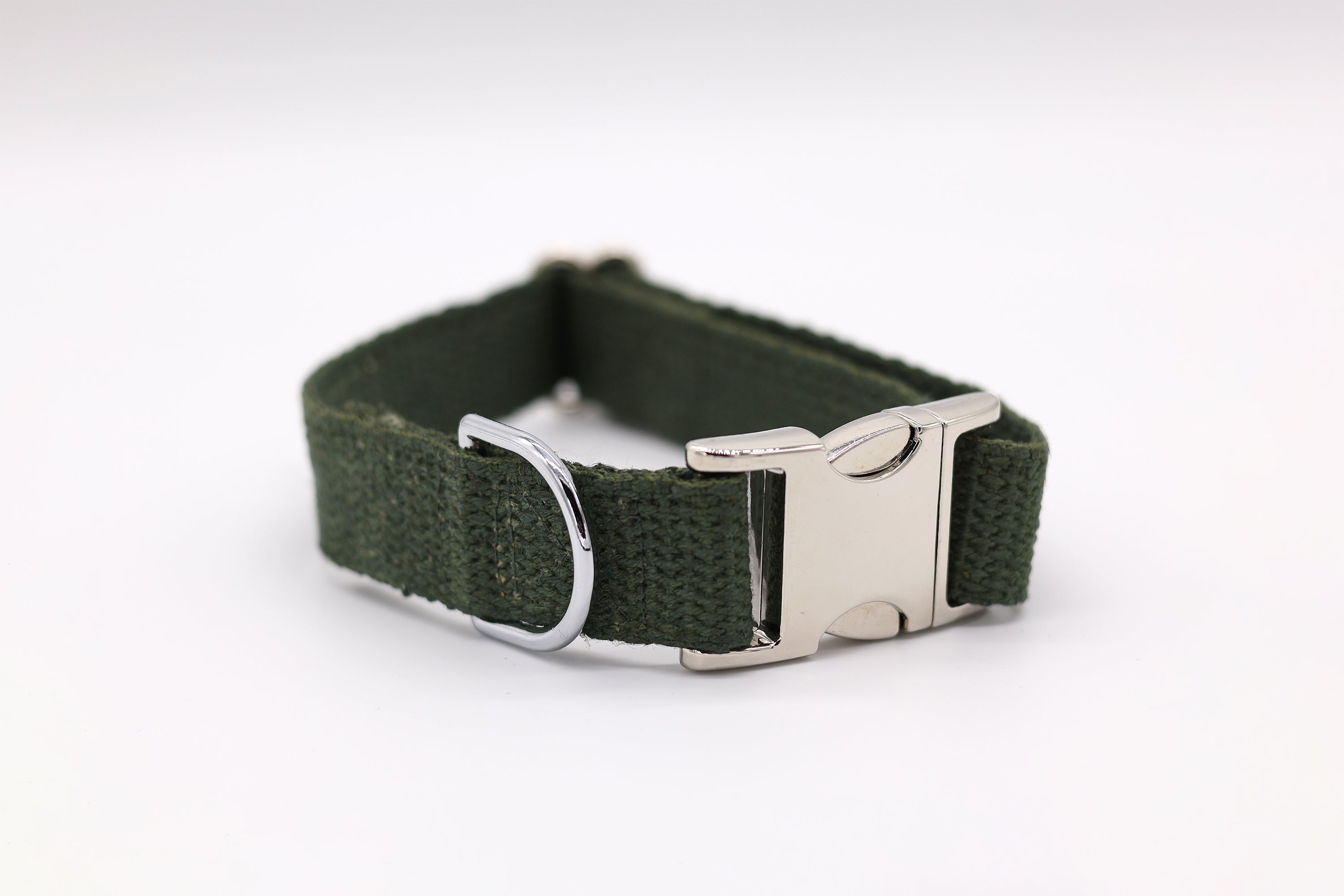 Just Hemp Sage Green Dog Collar