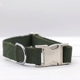 Just Hemp Sage Green Dog Collar