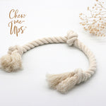 Chew-Me-Ups Natural Knotted Cotton Rope Dog Toy
