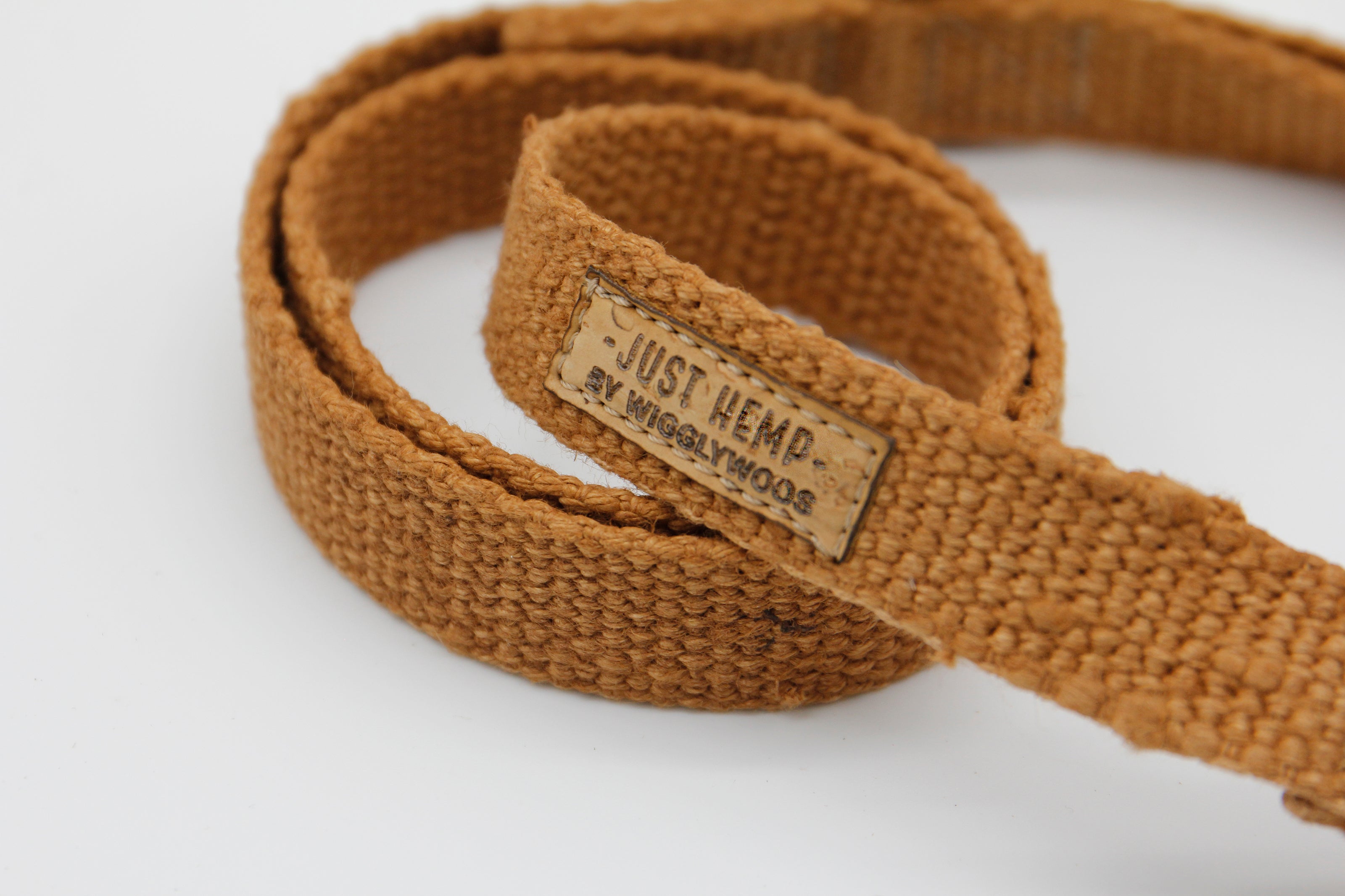 Tea-Stained Just Hemp Flat Dog Leash