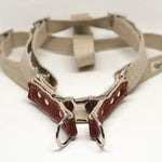 Sangria Red Studded Step-In Dog Harness
