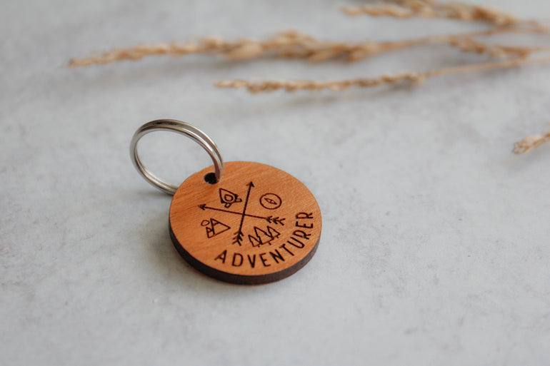Adventurer Wooden Pet Tag