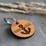 "Anchor" Wooden Pet ID Tag