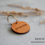 Mountains Wooden Pet Tag
