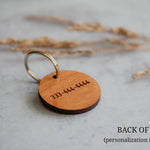 Back of Wooden Pet Tag