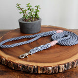 Cat Leash Seaside Blue Natural Cotton Rope