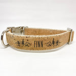 Personalized Landscape Cork Dog Collar - Desert