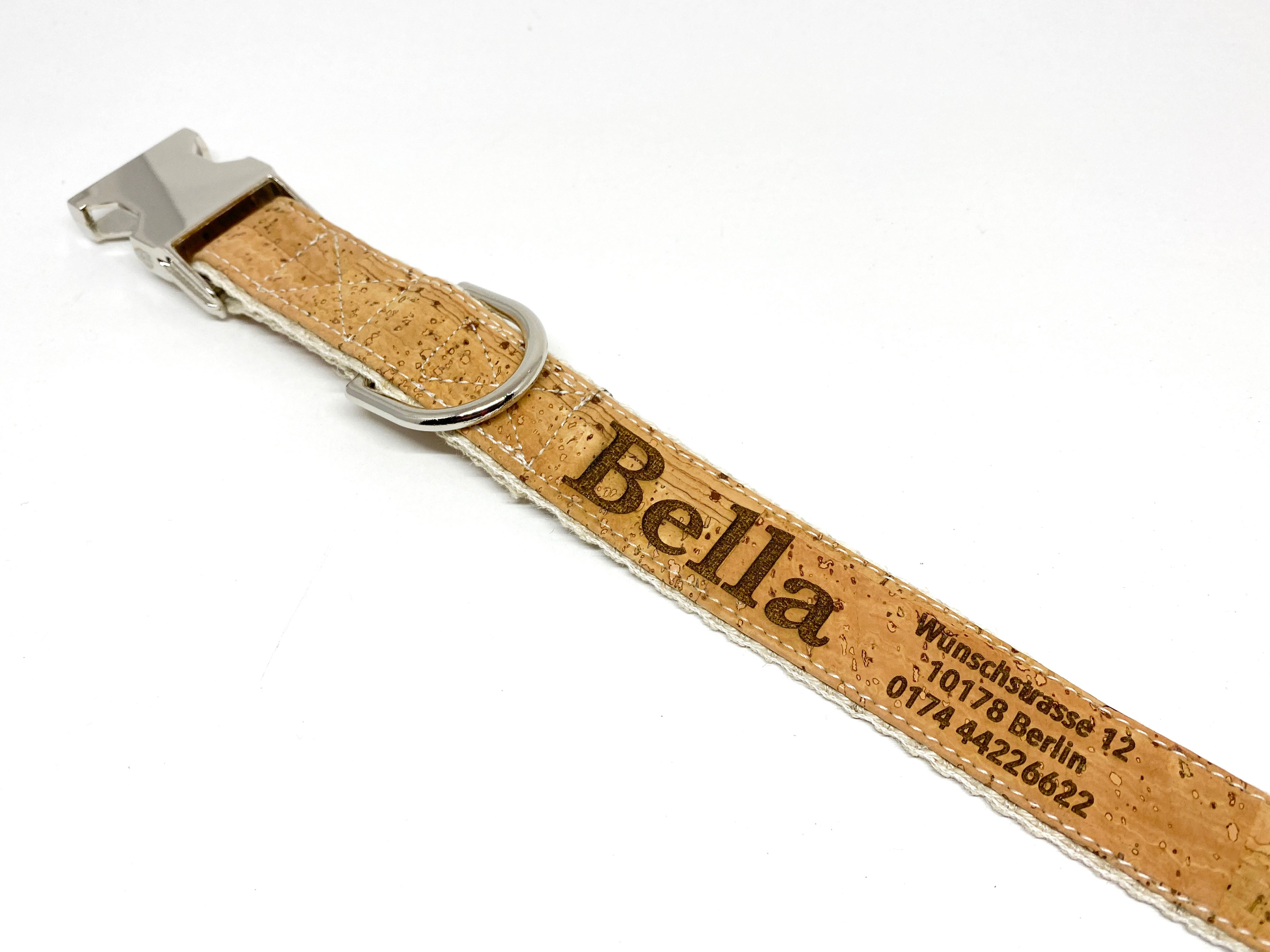 Personalized Cork Dog Collar