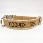 Personalized Cork Dog Collar
