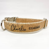 Personalized Cork Dog Collar