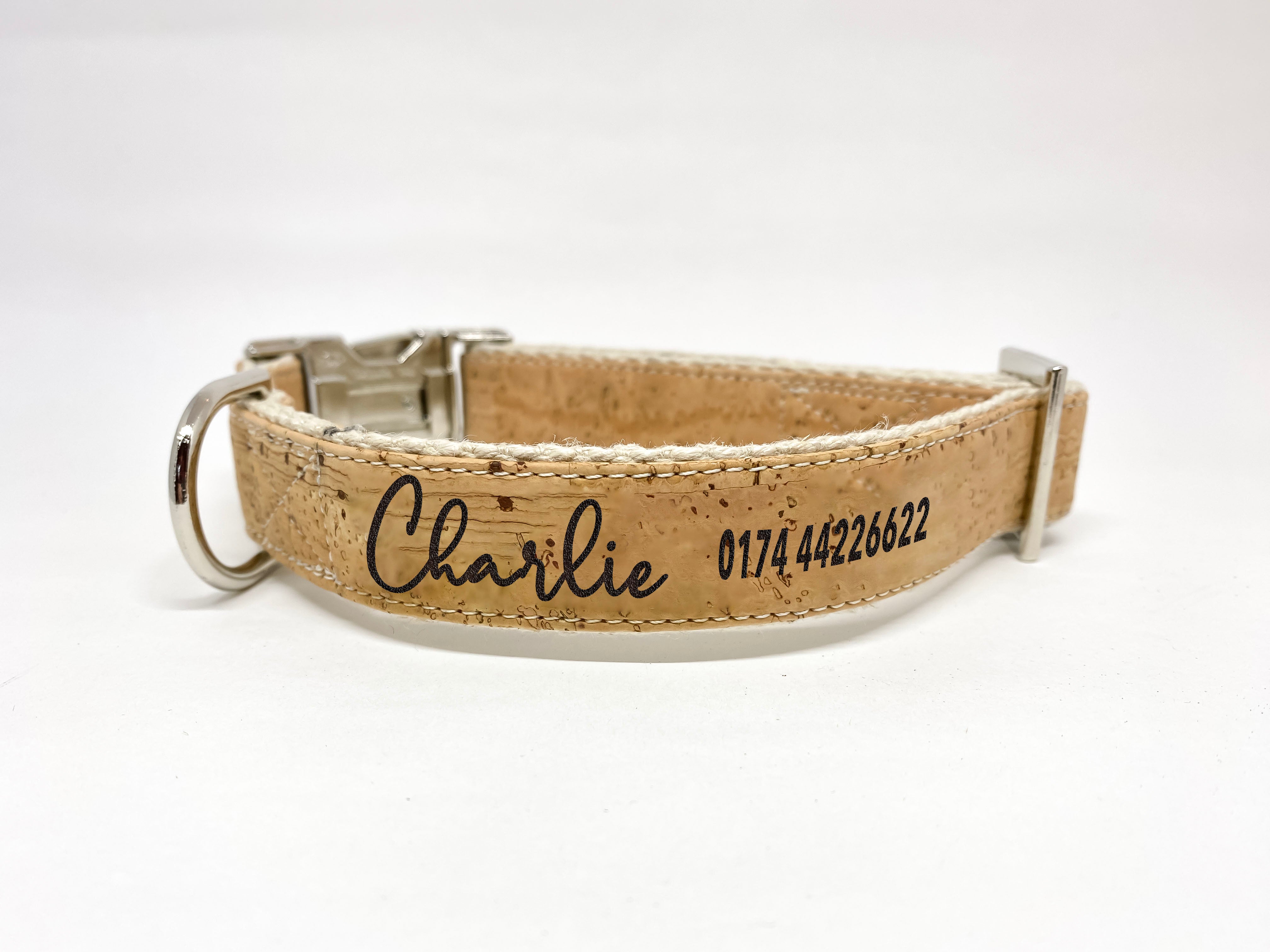 Personalized Cork Dog Collar