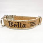 Personalized Cork Dog Collar