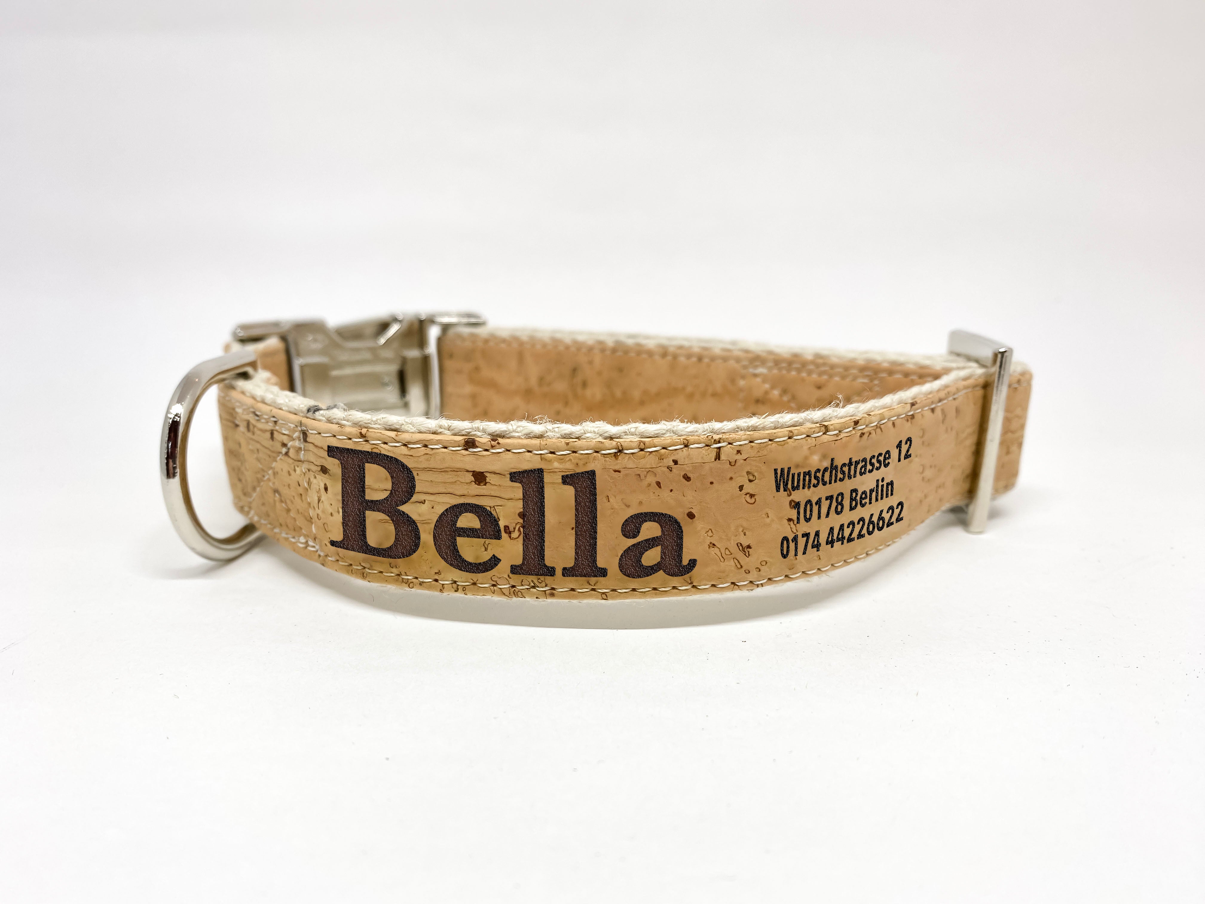 Personalized Cork Dog Collar