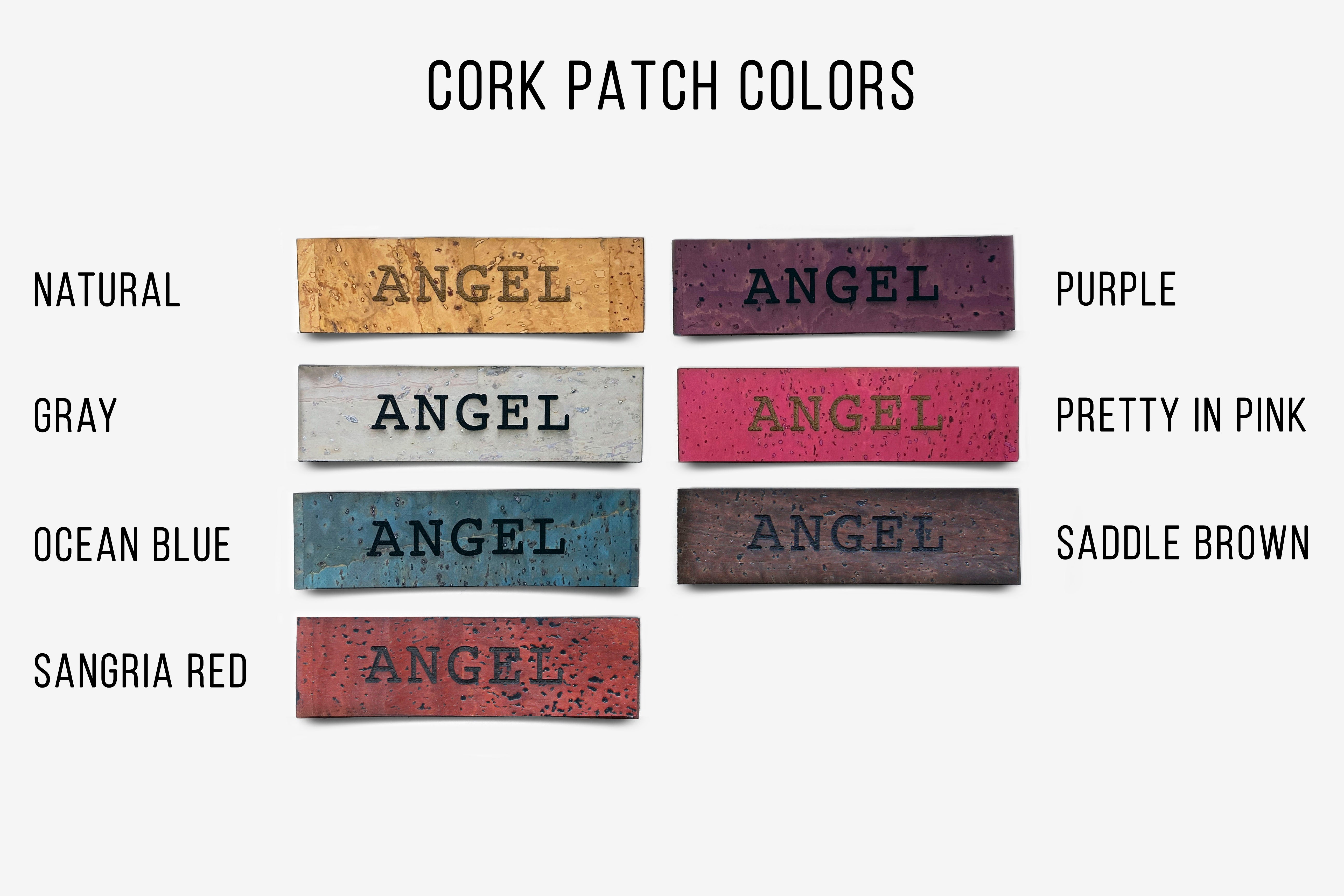 Personalized Cork Patch - Cork Colors