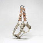Natural Studded Step-In Dog Harness xs