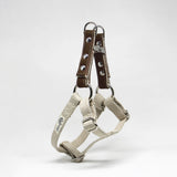 Saddle Brown Studded Step-In Dog Harness xs