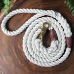 Cotton Rope Dog Leash with Trigger Snap