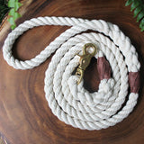 Cotton Rope Dog Leash with Trigger Snap