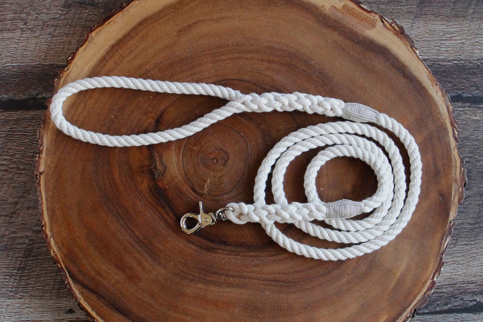 Tiny Dog Leash Natural Cotton Rope