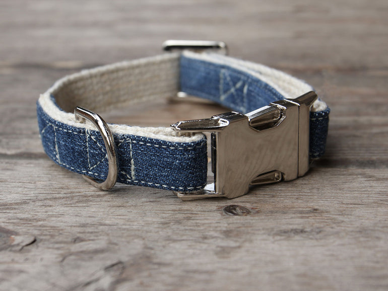 Denim Dog Collar